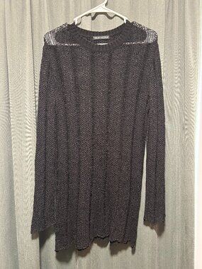 Korean See Through Knit Sweater